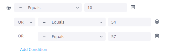 Multiple Filter Conditions for numeric OR logic